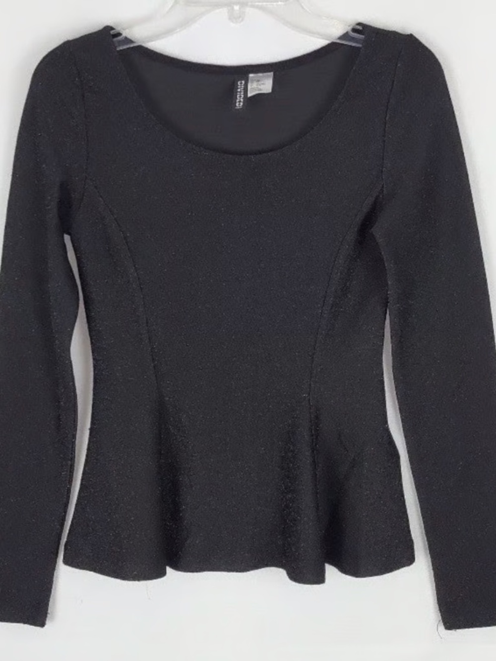 Divided by H&M Metallic Blouse Top Womens XS Party Going Out Old Money Club